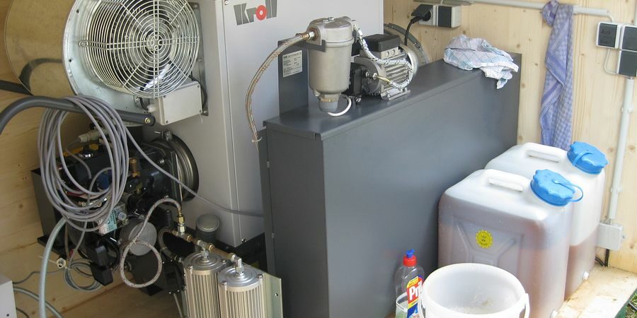 Installation chauffage mobile polycombustible