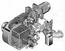 Brûleur industriel combustibles mixtes