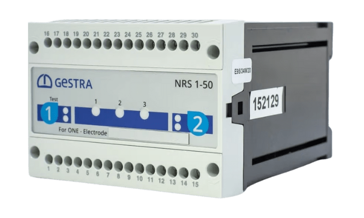 Limiteur de niveau à conductivité Gestra NRS 1-50 pour une électrode.