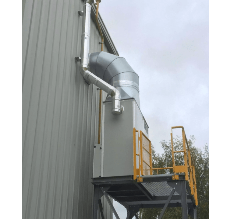 Installation Générateur air chaud extérieur